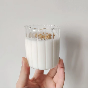 

Nordic Transparent Ins Coffee Whiskey Glass Cup Water Milk Ice Wedding Wine Glasses Drinkware Tea Shot Glass Yogurt Cup
