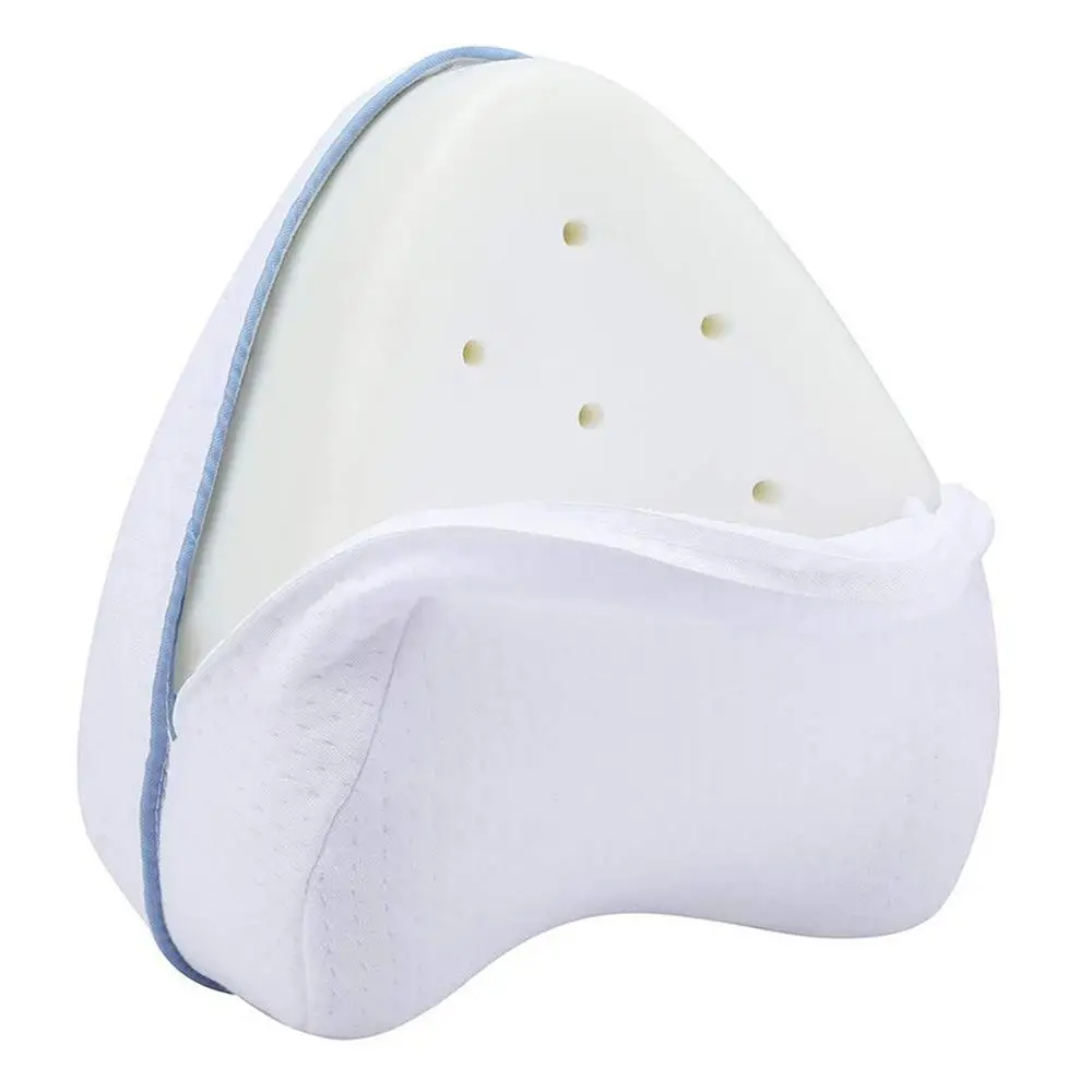 Подушка для ног из хлопка с эффектом памяти, Подушка для беременных женщин, подушка для колена, подушка для ног, удобная подушка для сна, не давит - Цвет: white
