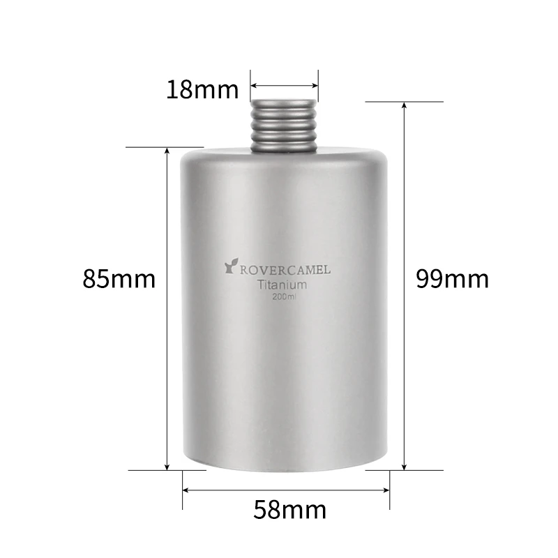 Titanium Camping Alcohol Drink Mug 3