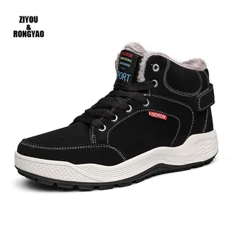 

Men Boots Plus Size 48 Men's Winter Shoes Warm Fur Snow Boots 2020 Classic Winter Sneakers Ankle Winter Boots Shoes Men Footwear