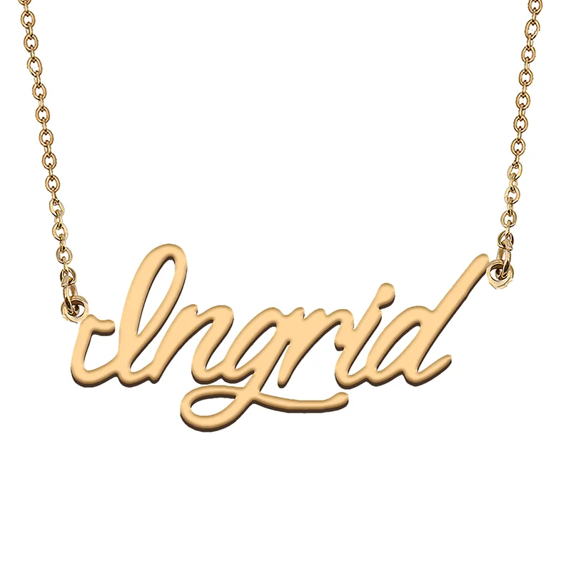 

Ingrid Custom Name Necklace Customized Pendant Choker Personalized Jewelry Gift for Women Girls Friend Christmas Present