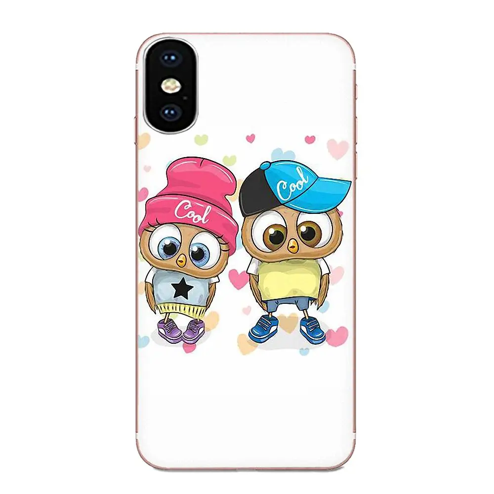 Прозрачный мягкий чехол Чехлы для Huawei NOVA 2 V20 Y3II Y5 Y5II Y6 Y6II Y7 Y9 G8 G9 GR3 GR5 GX8 Prime с милой совой - Цвет: as picture