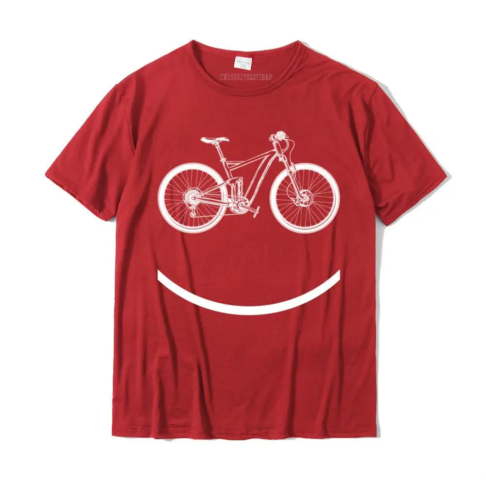 Fitness Tight Birthday Men T-Shirt 2021 Hot Sale Summer Fall Short Sleeve O-Neck Pure Cotton Tops & Tees Design Tops T Shirt Bike Smiley Face MTB Cycling Pullover Hoodie__MZ22380 red