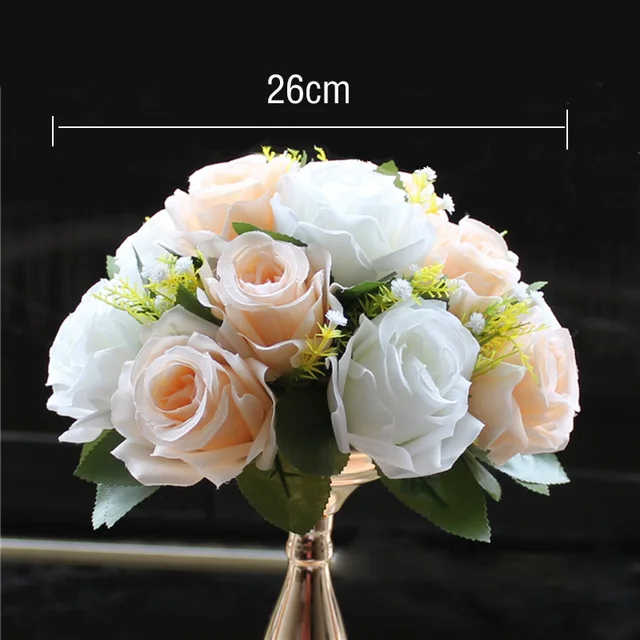 Artificial Peony Rose Hydrangea Row Wedding Background Fake Flower Wall Decoration DIY Combination Wedding Arch Arrangement Champagne flower
