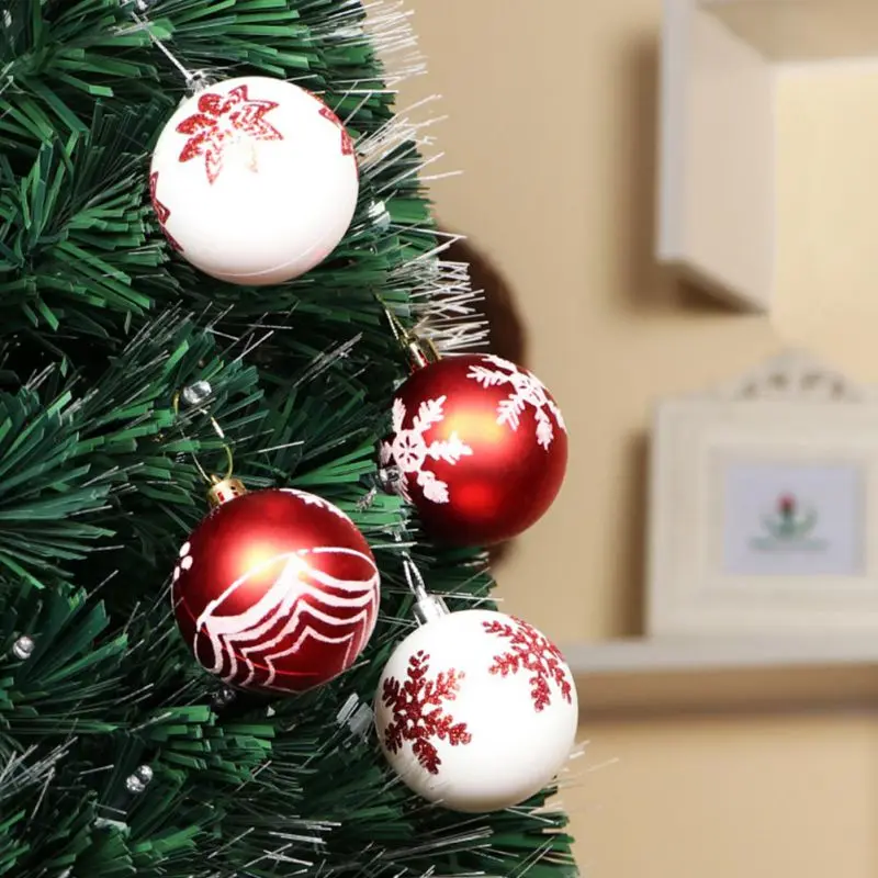 24 шт. Рождественские шары елочные украшения шары Пластиковые украшения для дома и сада праздничные вечерние принадлежности