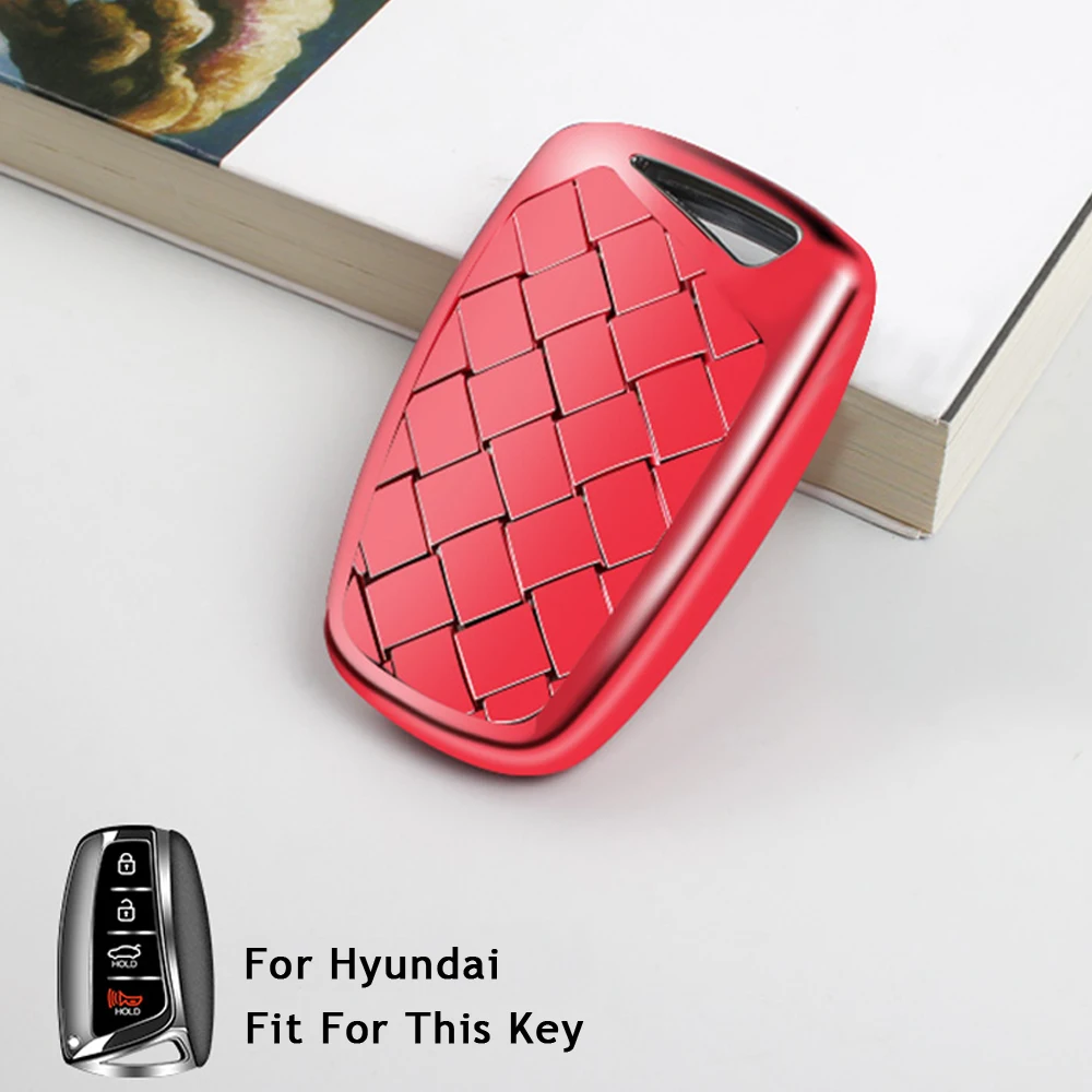 

Car TPU Key Cover For Hyundai Solaris Accent Elantra ix35 ix45 Santa Fe/Equus/Azera/Genesis L110 Remote key fob Case Auto Part
