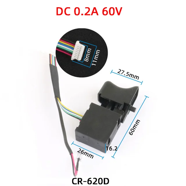 2-Pack Power Tool Switch Replacement - Speed Control For Angle Grinders & Electric Drills
