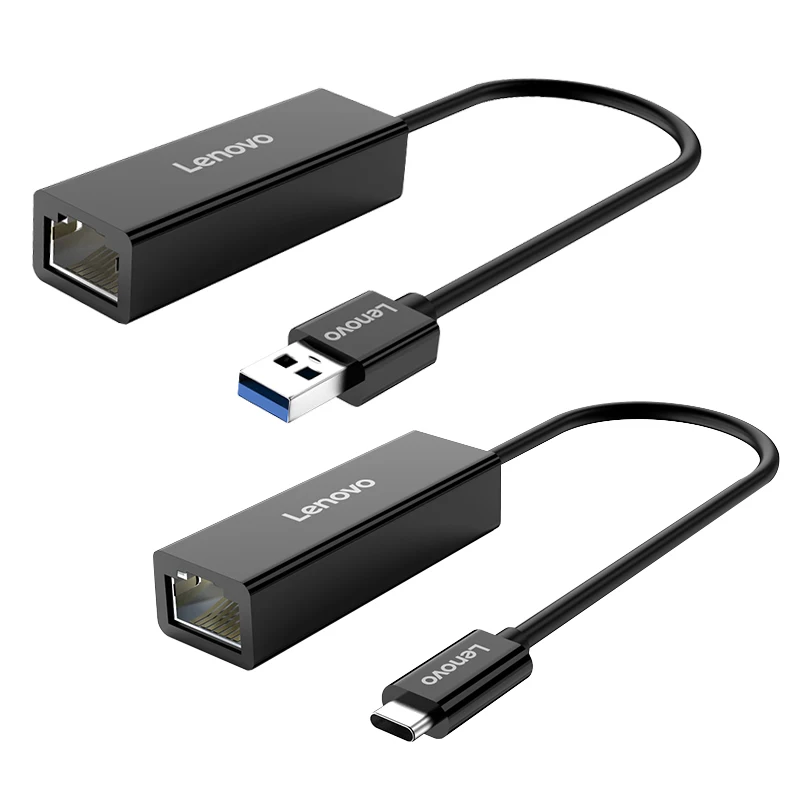 Lenovo Adaptador USB 3,0 tipo a RJ45, con cable de 1000M, conector de tarjeta Ethernet para ordenador, portátil, MacBook, convertidor| Conectores y cables de ordenador| - AliExpress