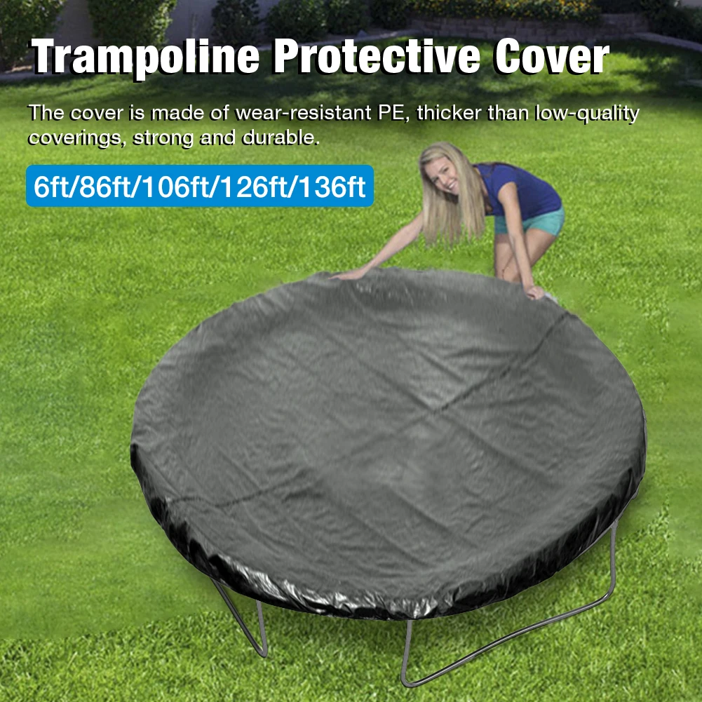 6/8/10/12/13 Inch Trampoline Rain Cover Weather Covers Uv Protector Wearresistant Round Trampoline Protective - Trampolines AliExpress