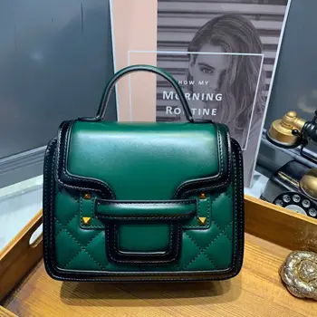 

2020 New Genuine Leather messenger bag women handbags leather ladies hand bags