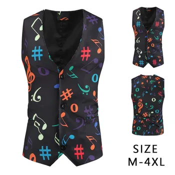 

Are you sure not to click in and see Men's Carnival Printed Fancy Vest Vintage Button Up Party Sleeveless Jacket Purchasing