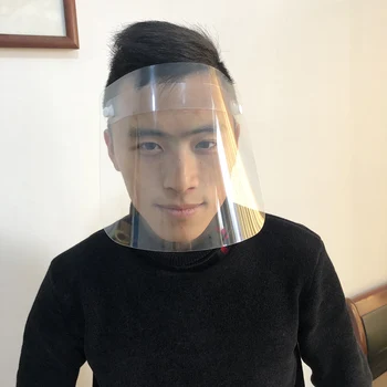

Adults Transparent Protective Face Shield Stretchy Headband Mask Dust-Proof Oil-Proof Anti-Splash Face Protection Mask Reusable