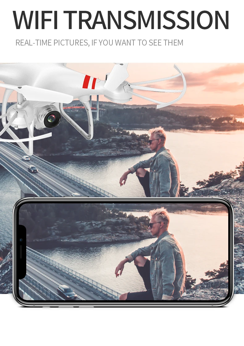 RC Квадрокоптер Дрон 4K камера wifi FPV селфи Дрон Профессиональный 1080P HD камера RC вертолет 4 канала 6 оси гироскоп детская игрушка