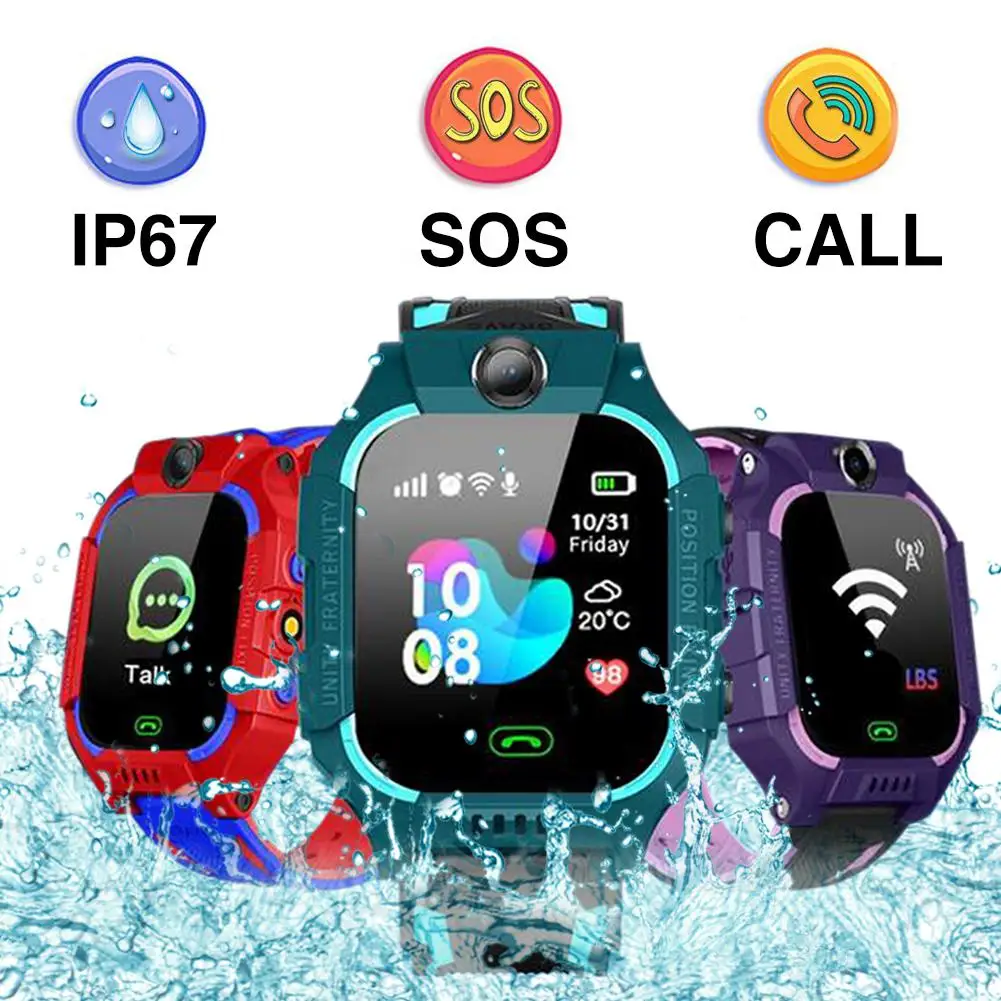 

GloryStar Q19 Smart Watch For Kids Children Smartwatches Positioning Touch Screen Camera English Version Grade Waterproof