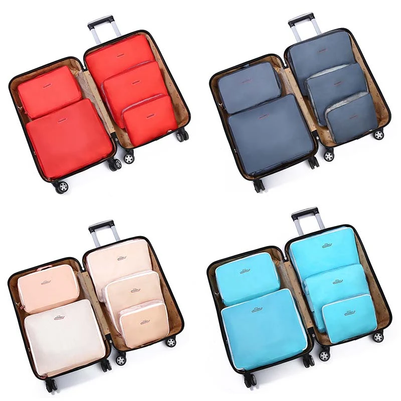 

5pcs / set luggage Bag Set Storage Bag High Quality Oxford Travel mesh Bag Multifunctional Foldable Cosmetic Bag Luggage Bag