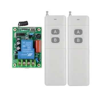 

High Quality AC220V 30A 3000M Remote Control Switch Water Pump Motor LED Remote Controller 1pcs receiver + 2pcs Transmitter
