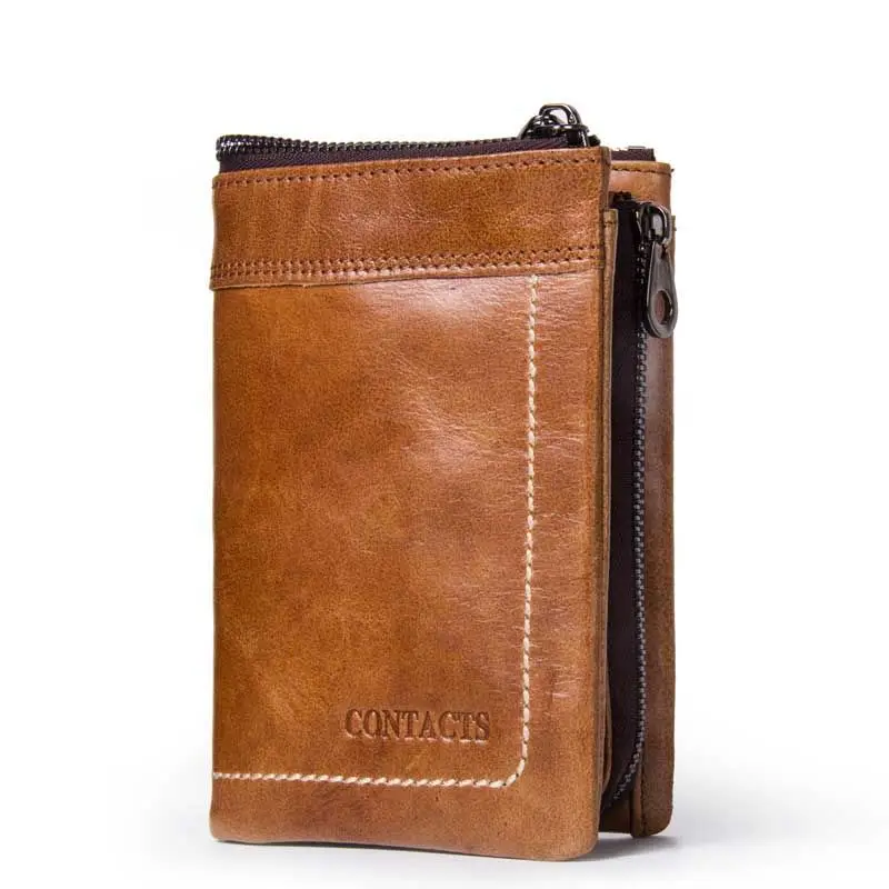 

Vintage Men Wallet Genuine Leather Short Wallets womens Multifunctional Cowhide Male Purse Coin Pocket Photo Card Holder