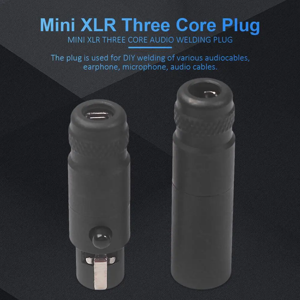 Мини XLR 3PIN папа мама штекер маленький три ядра XLR штекер SA105 SA106