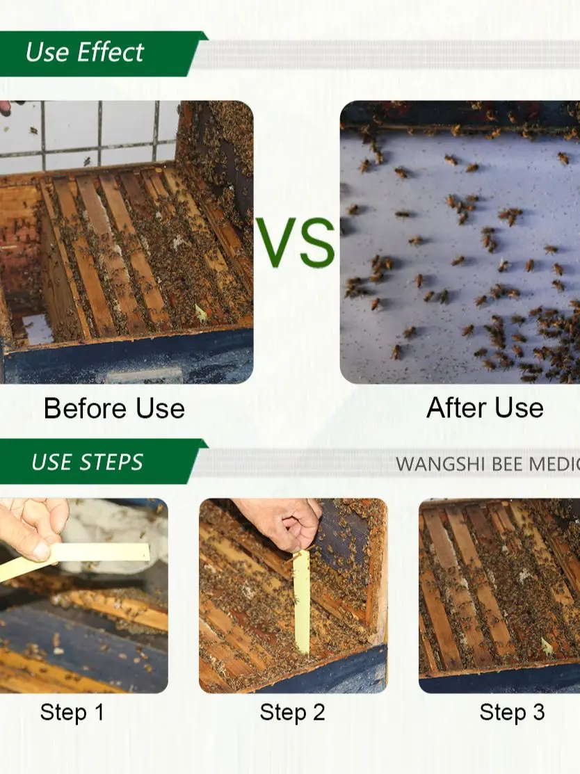 Wangshi Arabic Mid-East Manpu 20 Strips beekeeping Apiculture Varroa Treatment Beekeeping Supplies for Bees