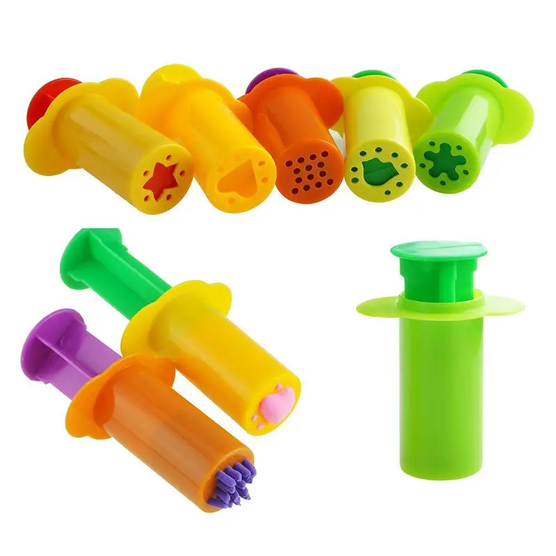 

Dough Extruders Set Assorted Designs, Set of 10, 5 Patterns - Ran Colors