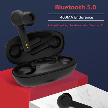 

T19 TWS Wireless Bluetooth 5.0 Stereo Headphones Subwoofer Headphones Earbuds With Microphone Charging Box Sports Headphones