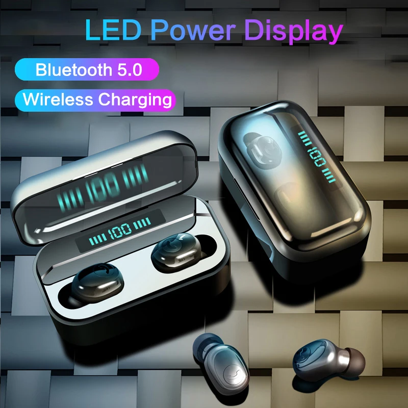 G6S TWS Bluetooth 5,0 наушники 8D стерео беспроводные Bluetooth наушники светодиодный дисплей 3500 мАч Внешний аккумулятор водонепроницаемые наушники