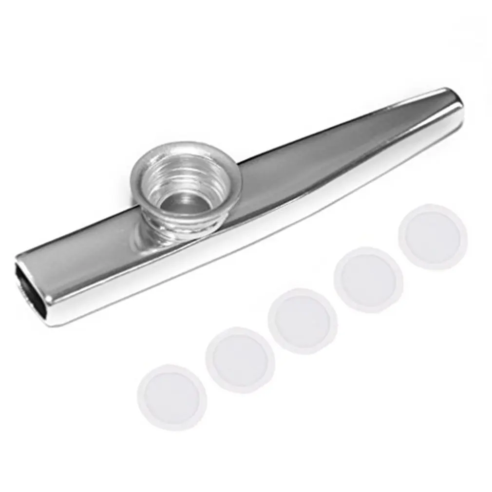

Metal Kazoo Lightweight Portable For Beginner Flute Instrument Music Lovers Woodwind Instrument Simple Design Lightweight