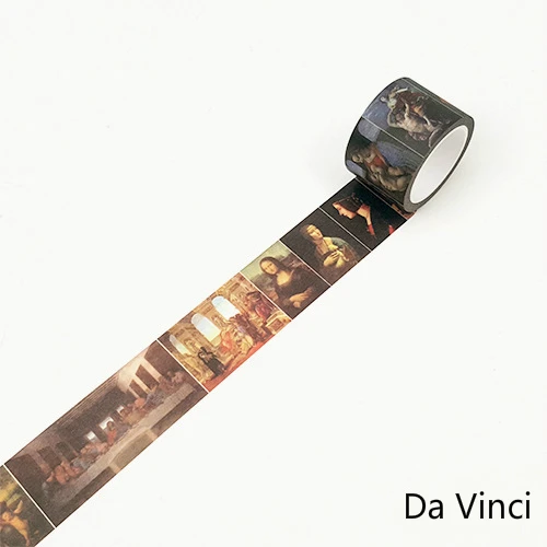 Da Vinci Винтаж Ван Гог набор декоративного скотча васи маскировки Скрапбукинг Декоративные наклейки пуля журнал стационарный пастельный клей канцелярские принадлежности - Цвет: Da Vinci