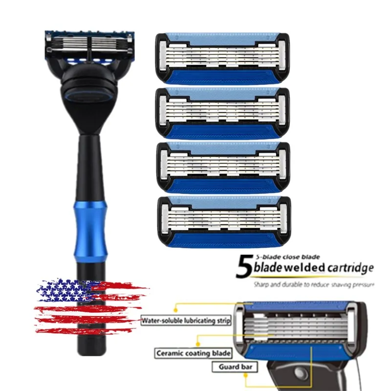 

Men Shaver Razor Blade for Men 5 Layer Machine for Shaving Blades Cassettes for Shaving Gillet te Fusion 5 Straight Razor