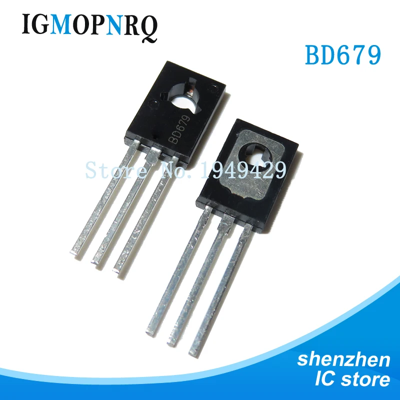 10 шт./лот BD679 TO-126 BD679G TO126 100V 4A новый транзистор | Электронные компоненты и