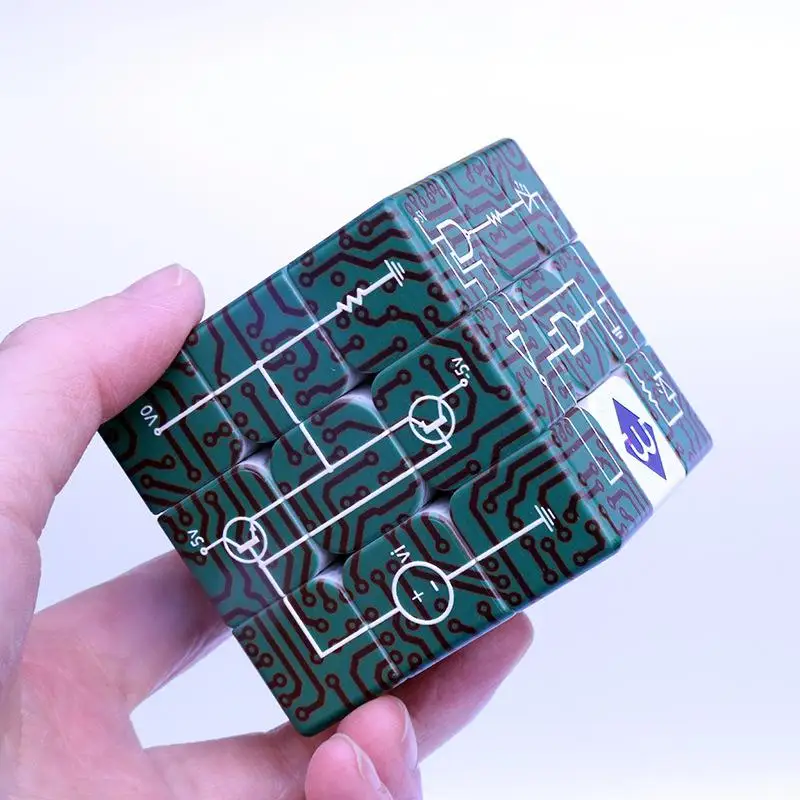 MeterMall 3x3x3 электрические схемы шаблон печати головоломки волшебный куб игрушка для студента