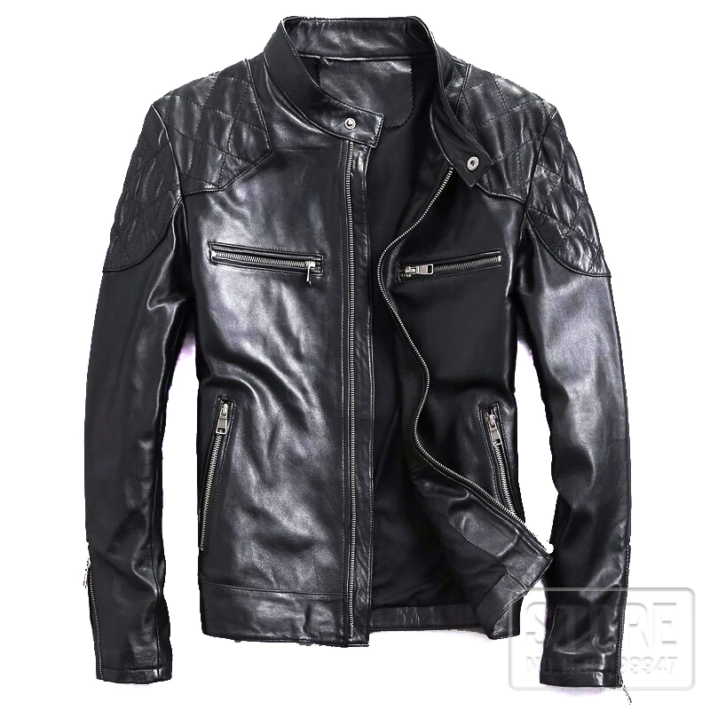 Chaquetas de cuero para motocicleta para hombre, ropa de clásica Retro, chaqueta ajustada para montar en moto, ropa de cuero|motorbike clothes|motor clothesmotorcycle riding clothes - AliExpress