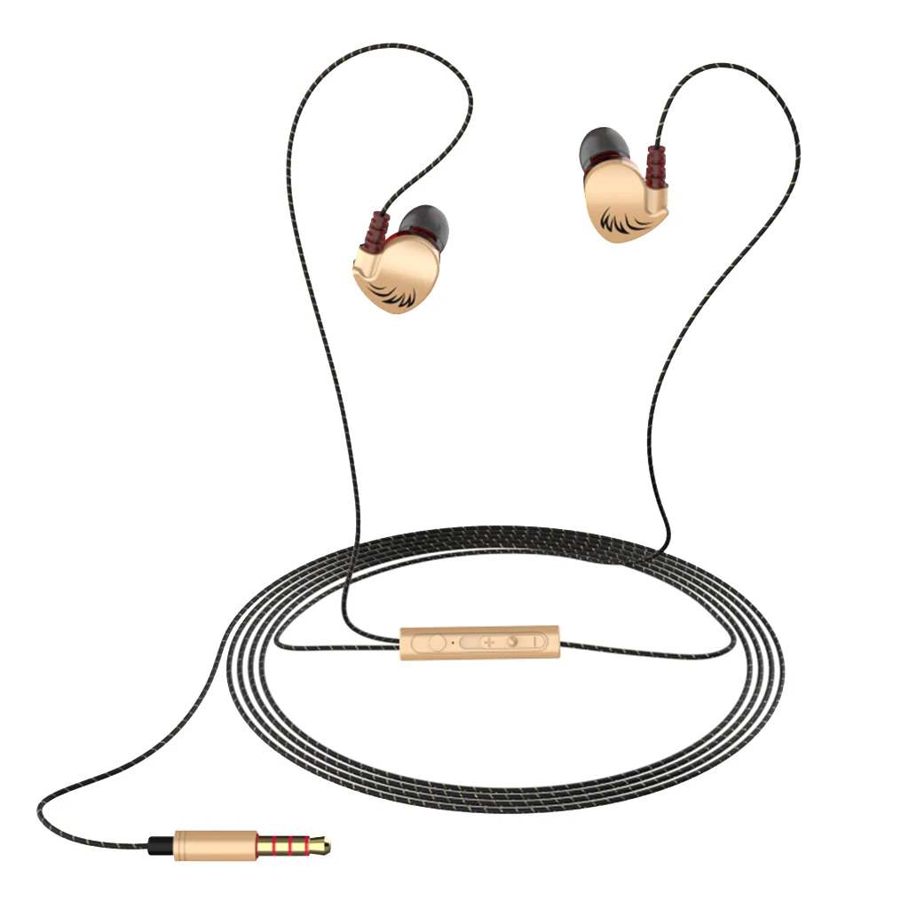 Earbud Headphones with Microphone HiFi Extra Bass In Ear Earphones for iPhone Samsung Xiaomi PC Computer Sports Running Music