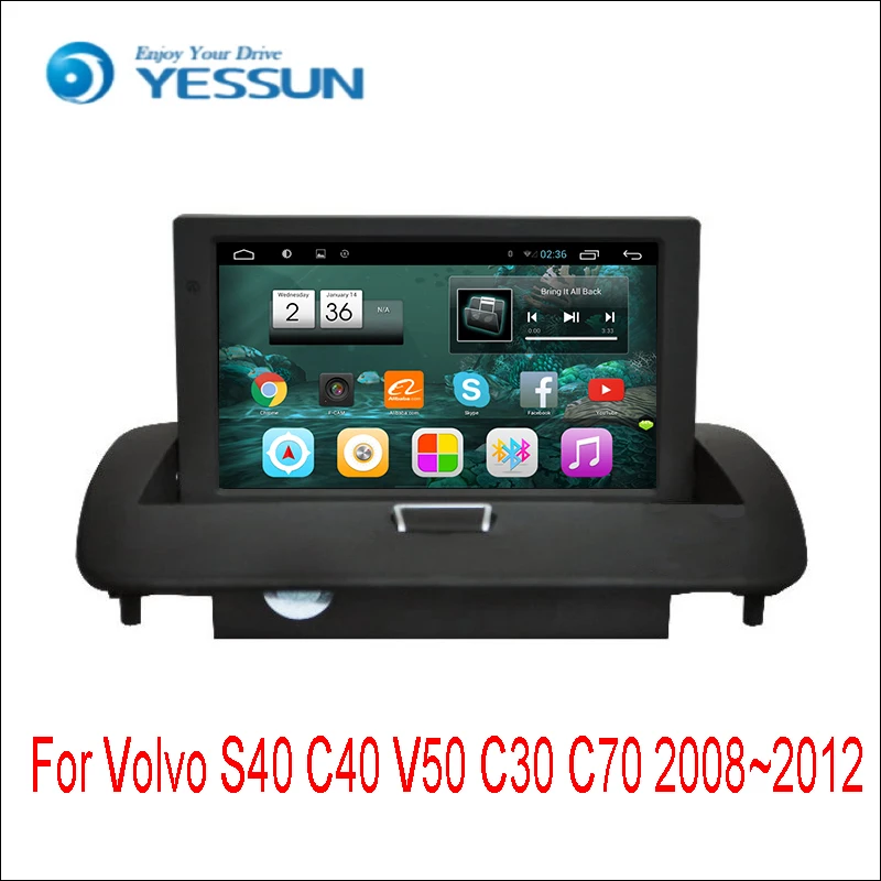 YESSUN для Volvo S40/C40 2008 ~ 2012 Android автомобильный навигатор GPS HD сенсорный экран стерео