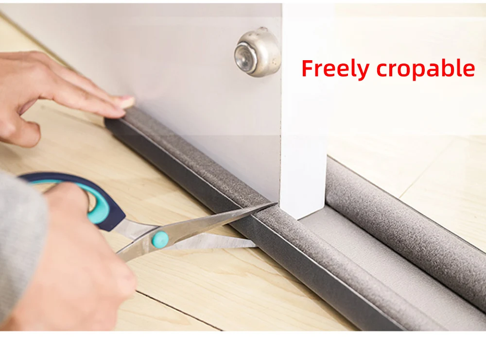 Flexible Door Bottom Sealing Strip Sound Proof Noise Reduction 