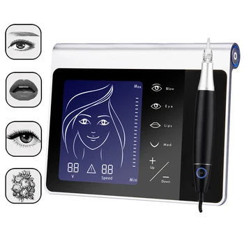 

Charmer Princesse Black Touch Screen for Eyebrow Lip Eyeline with 50pcs Cartridge Needles permanent makeup machine