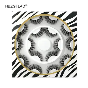 

NEW 8 Pairs 3D Mink Hair False Eyelashes Criss-cross Wispy Cross Fluffy 15mm-25mm Lashes Extension Handmade Eye Makeup Tools