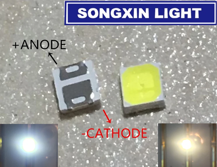 100 шт./лот 0 2 Вт SMD 2835 LED Lamp Bead 21-25 лм White 3528 холодные белые бусины Chip DC3.0-3.4V Sale-Seller |