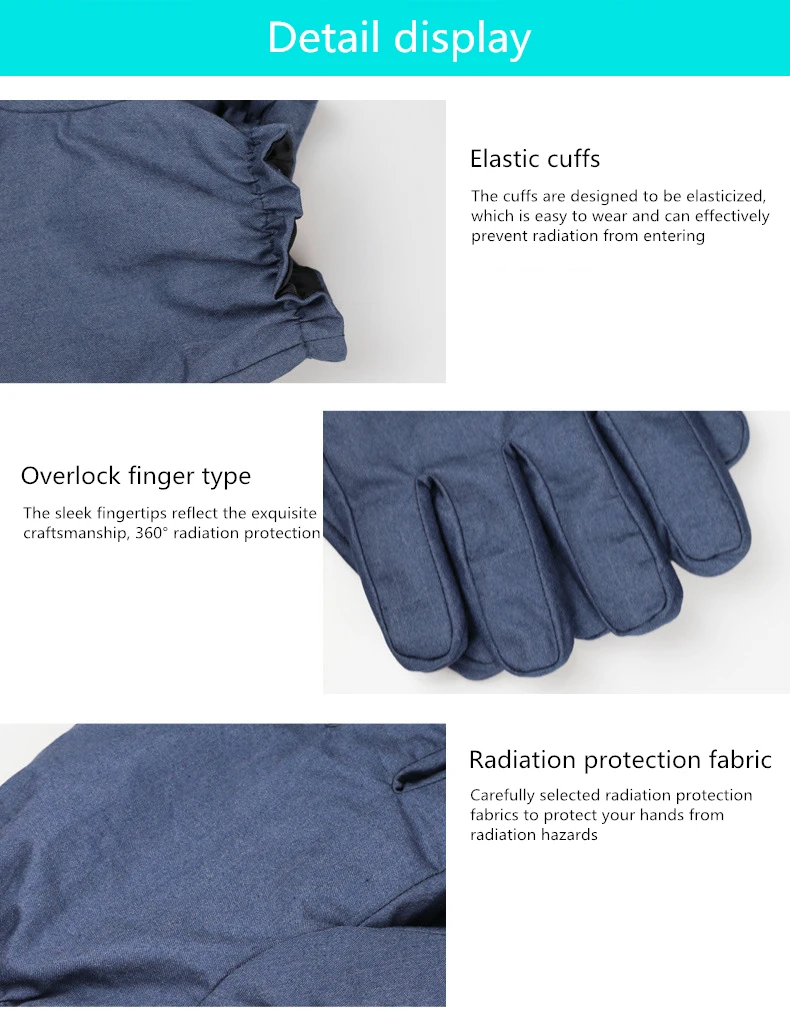 New Arrivals Electromagnetic radiation protective gloves WIFI, mobile phone, computer, TV EMF shielding unisex gloves