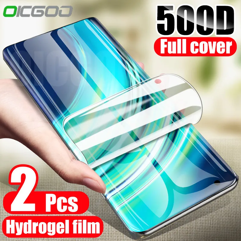 2Pcs Hydrogel Film Screen Protector For Xiaomi Mi 8 9 10 SE A2 A3 Lite 9T CC9E Poco X3 Mi Note 8 10 Ultra Pro Film Not Glass