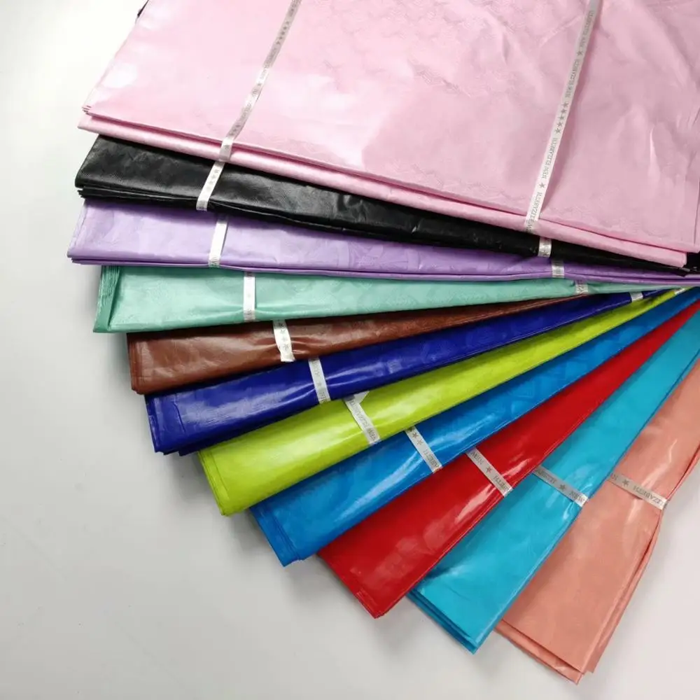 Чистый цвет Базен ткань Базен riche getzner жаккардовые африканские материал базин brode getzner нигерийские мужские ткани 5 ярдов WH01