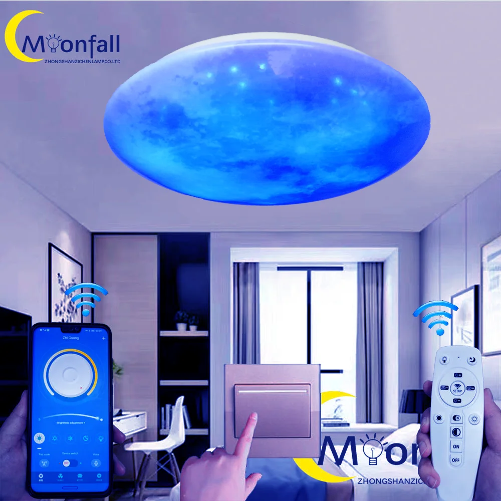 Cmoonfall Lampara Led Techo Luces Para Habitacion Ceiling Lights For Room Luminaire Plafonnier Bedroom Lampy Sufitowe Smart Lamp | Освещение