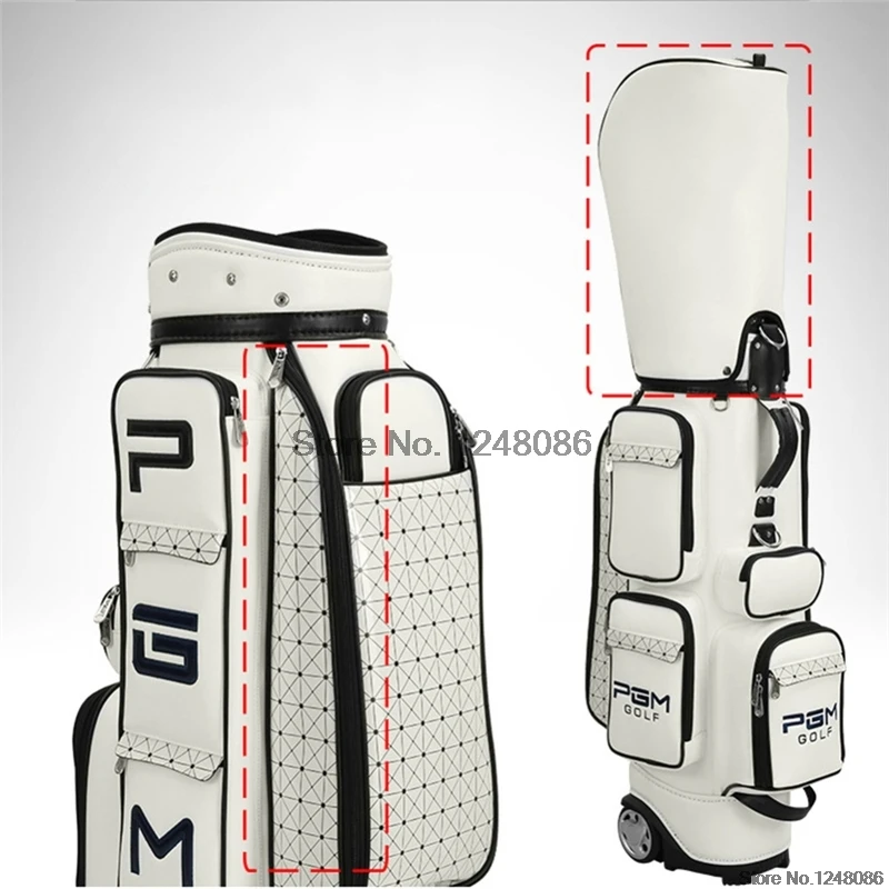 Pgm, Женская Стандартная сумка для гольфа, ПУ, водонепроницаемая, сумки для гольфа, большая емкость, для путешествий, сумки для гольфа, профессиональные, для гольфа, Клубные пакеты D0082