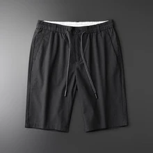 Minglu летние мужские шорты Роскошные окрашенные в пряжу повседневные мужские шорты размера плюс 4xl высокое качество повседневные спортивные облегающие мужские шорты s