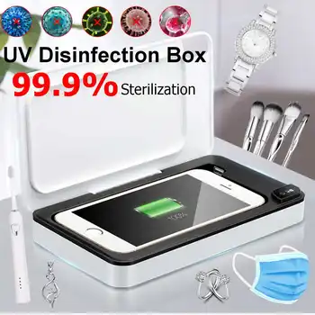 

Portable Double UV Disinfection Box Ultraviolet Disinfector for Phone masks Sterilizer Safety Hygiene Good Sealing Performance