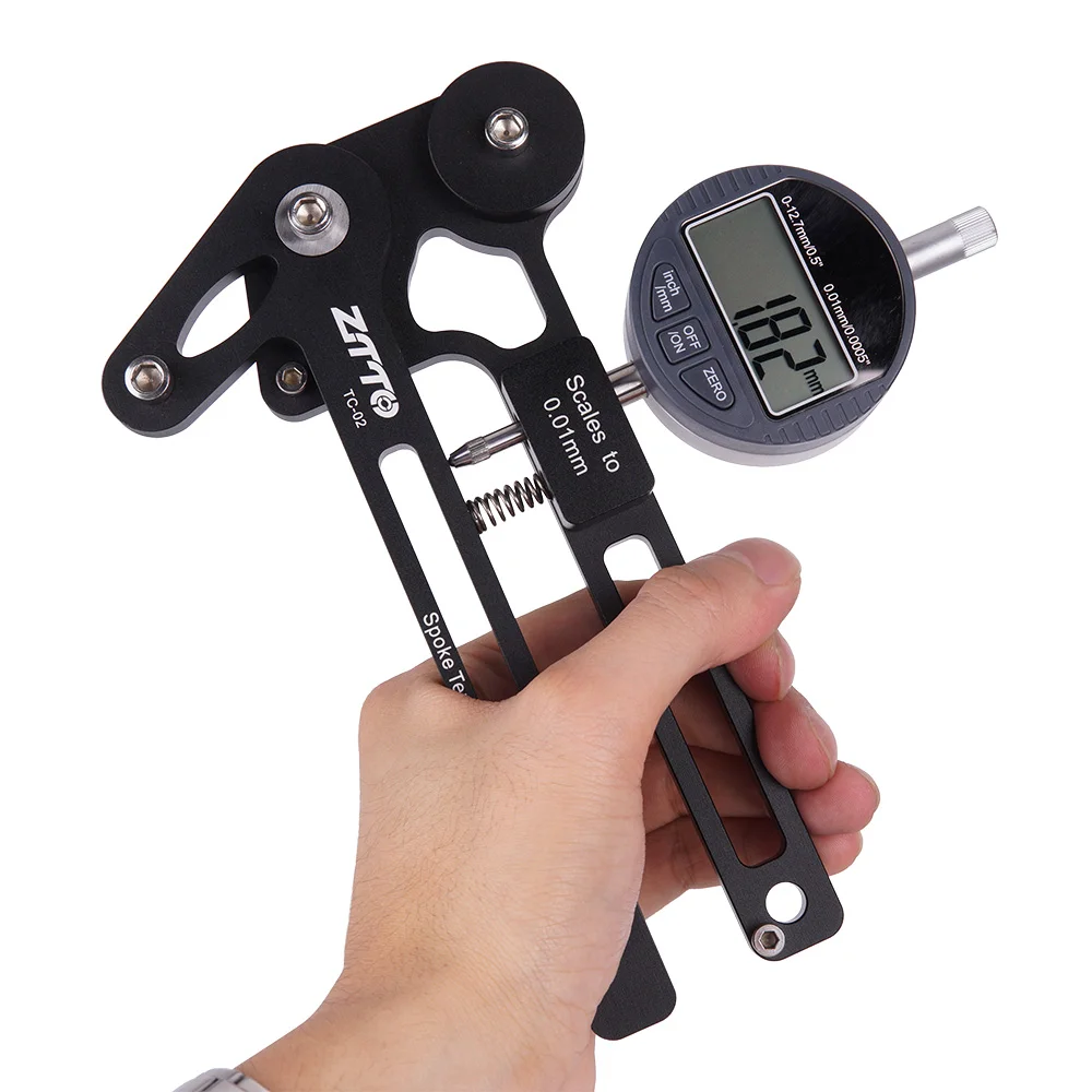 ZTTO Bicycle Tension Meter Electronic Precision Spokes Checker Bike Wheel Builders Tool Tensioner Reliable Accurate Stable TC-02