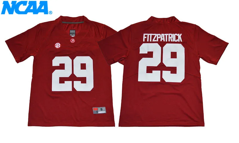 Новое поступление высокое качество Minkah Fitzpatrick#29 футболка колледжа спортивные майки S-XXXL - Цвет: 2