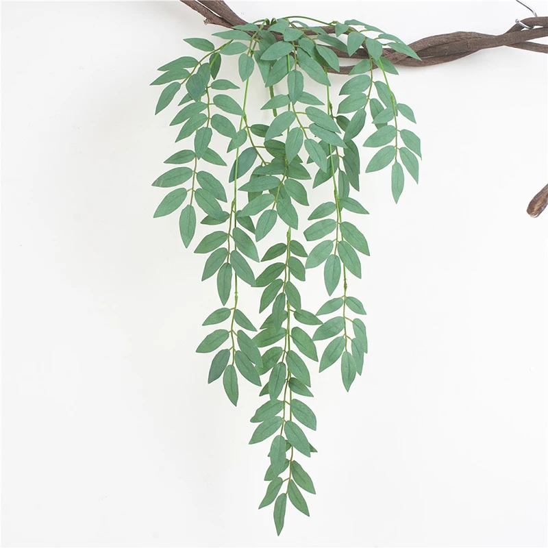 JAROWN Artificial Green Plants Willow Vines Wedding Arch DIY Decoration Home Silk Fake Flower Rattan Wall Hanging Leaves Garden Decoration (2)
