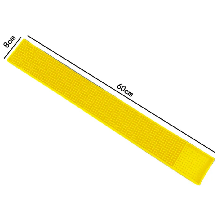 Non-slip Rubber Bar Mat Bar Runner Glass Drip Tray Beer Drink Rail Bars Service Mat DIN889