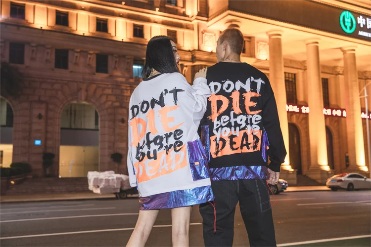 Sudaderas Горячая Moletom High Street Хип Хоп странные вещи мужские толстовки уличная свободная толстовка с большим карманом и принтом Harajuku